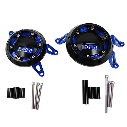 Couvercle de moteur Kawasaki Z1000SX curseur de protection bleu en aluminium CNC anodisé