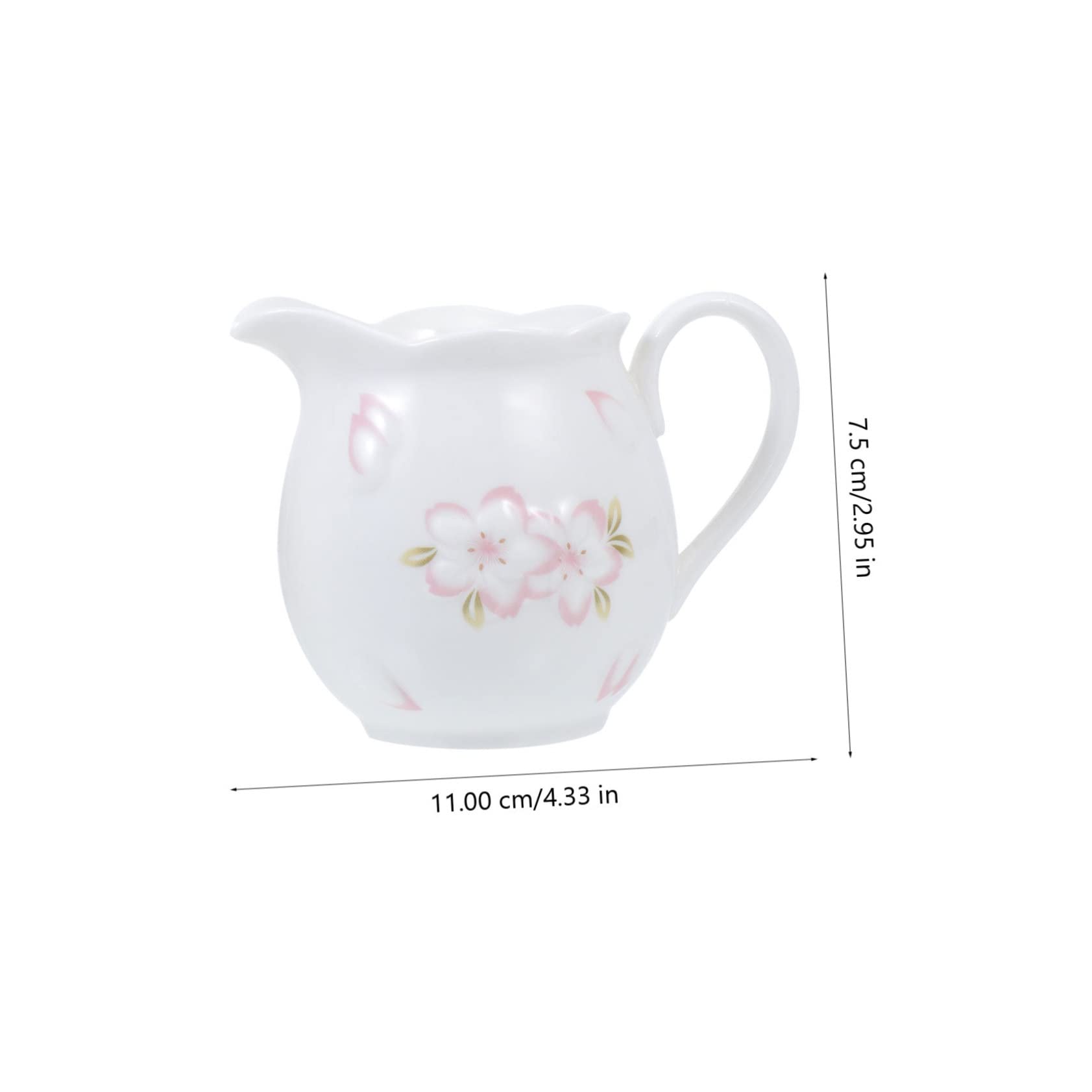 Pot à Lait et Sucrier en Céramique Blanc, 1 Set, Motif en Relief