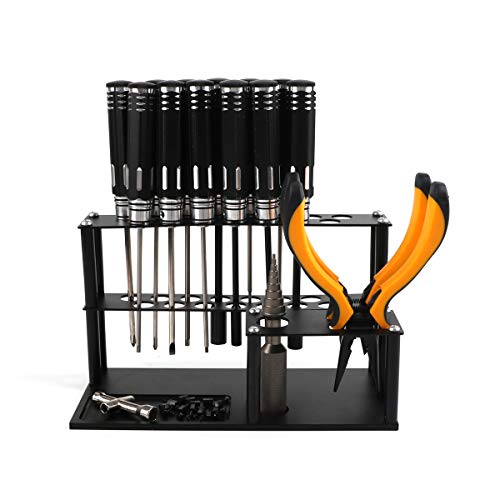 Screwdriver Organizers Screwdriver Storage Rack for Hex Cross Screw Driver RC Tools Kit Organizers 18 Holes by FPVERA