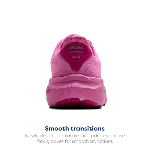 Brooks Women’s Ghost 17 Neutral Running Shoe - Pink/Fuchsia/Gold - 9 Medium - 6