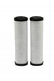 HDX HDX2CF4 Carbon Household Water Filters (2 pack): Reduces Chlorine Taste & Odor and Sediment - 5 Micron Water Filter