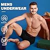 BAMBOO COOL Men's Ultra ComfortSoft Underwear, Moisture Wicking & Breathable No Ride Up Boxer Briefs with Fly, Multipack