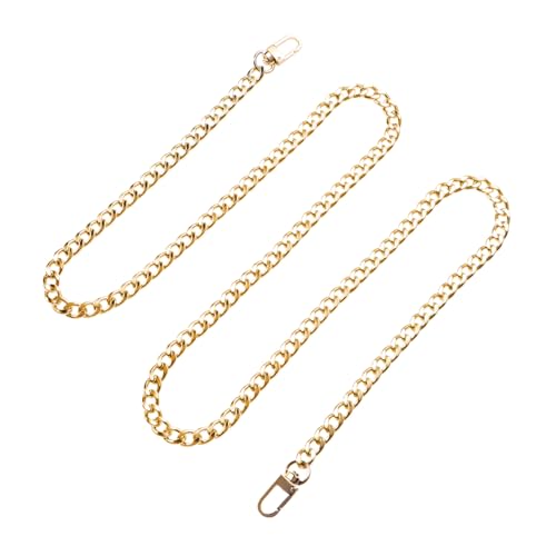 BESTOYARD Catena Dorata Per Borsa a Tracolla Tracolla in Metallo Per Borse Donna, Catene Di Ricambio 120cm Fibbia Regolabile Cinghia Per Borsa Oro