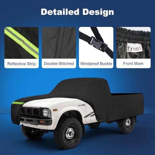 Image of QUNSUNUS Car Cover for Toyota Pickup 1978-1995 Regular /Xtra Cab Long Bed