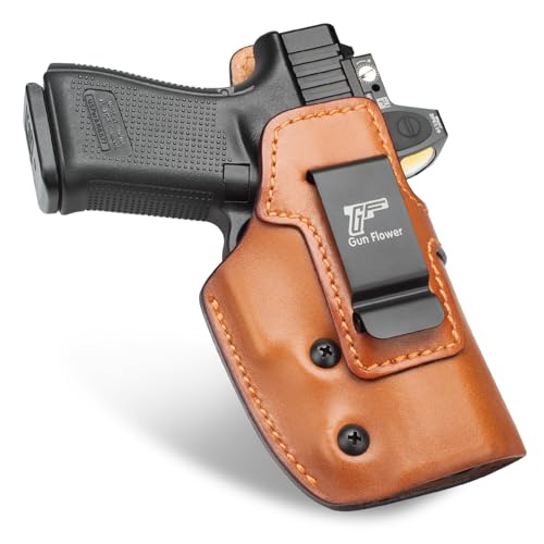 IWB Leather Holster Custom Fit: Glock 19 19X 23 32 44 45/