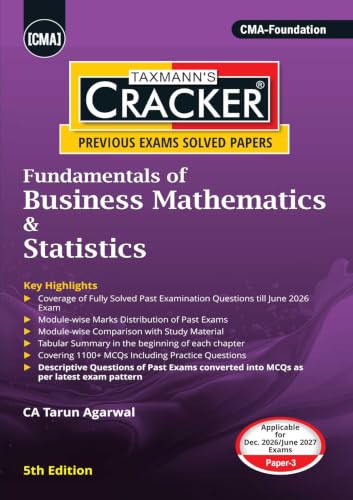 Image of Taxmann's CRACKER COMBO for CMA Foundation | Dec. 2026 /June 2027 Exams - Papers 1 to 4 | CRACKER Series | FBLC /Law, FFCA /Accounting, FBMS /Maths, and FBEM /Economics | June 2026 Edition | Set of 4 Books