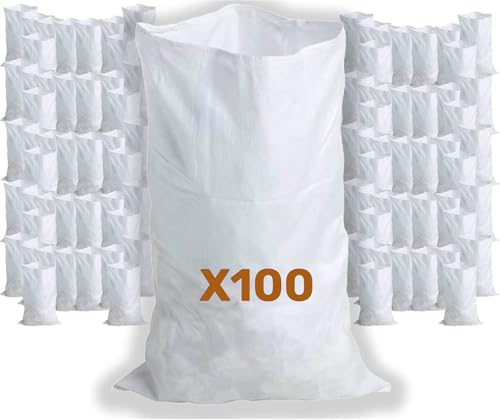 Bulker Sacs à Gravats Tissés Ultra Résistant 56 x 96 cm, 100 Unités