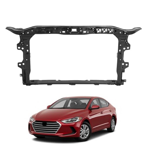 BALOCEO Radiator Support Compatible with 2017-2018 Hyundai Elantra Ultimate Replacement for HY1225202 64101F2000 Steel Electrophoresis Primed Black Radiator Mounts