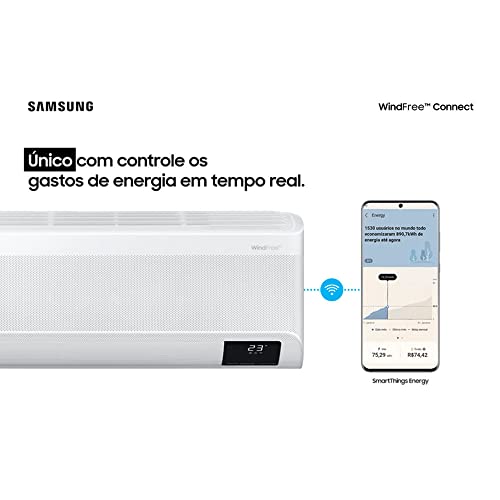 Ar Condicionado Hi Wall Samsung WindFree Connect Inverter 24.000 Btus Frio 220v