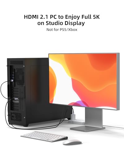 Câble HDMI vers USB C 4K 60Hz 2,7m pour Apple Studio Display - 4