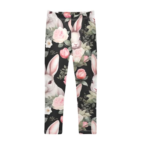 Kids High Waist Easter Bunny Rabbit Leggings for Toddler Girls 4T 202b3370