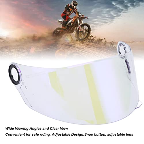 Lente de Viseira de Capacete, Grande Angular Visão Clara Flexível Viseira de Capacete de Motocicleta