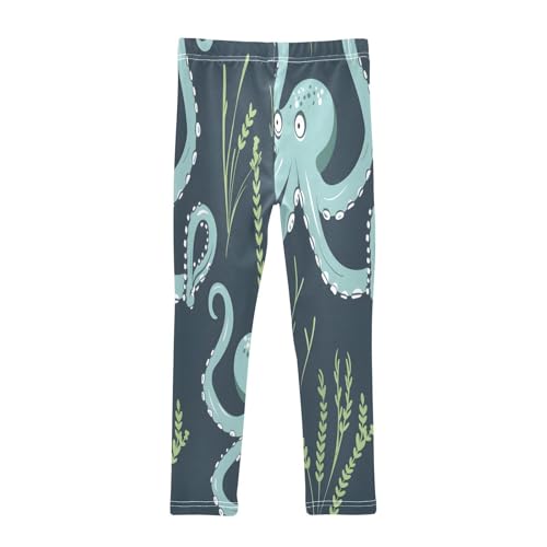 Bolaz Toddler Girls Leggings Printed Yoga Pants Leggings Water Grass Octopus for Kids2