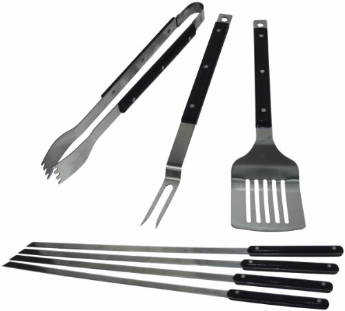Set de 7 piezas para parrilla de acero inoxidable miniatura 1