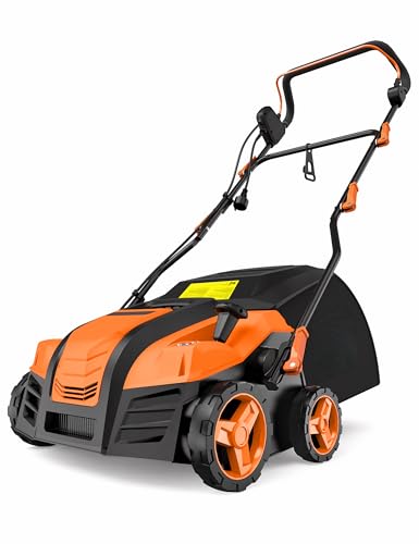Aspiron Artificial Turf Vacuum, 1800w 15Amp Grass Sweeper 16” Width
