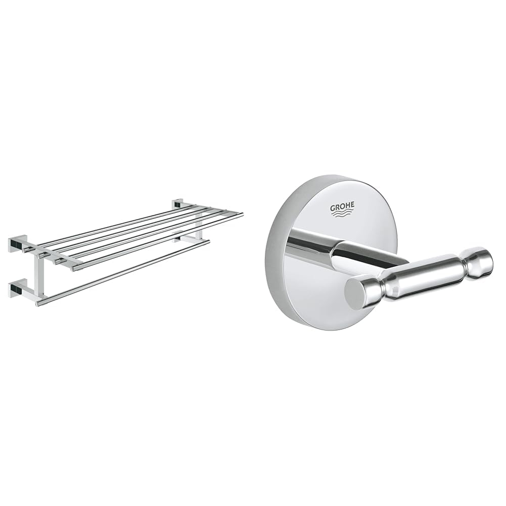 Patère durable GROHE BauCosmopolitan pour éviter les serviettes qui glissent