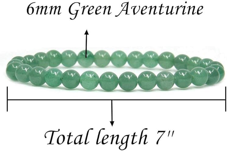 Handmade Gem Semi Precious Gemstone 8MM Round Beads Stretch Bracelet 7" Unisex - Image 2