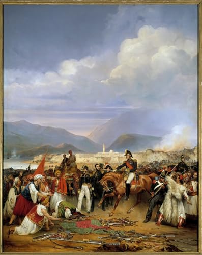 Cuadro pintura al óleo de nitidez alta: Jean Charles Langlois en lienzo de 60x90cm