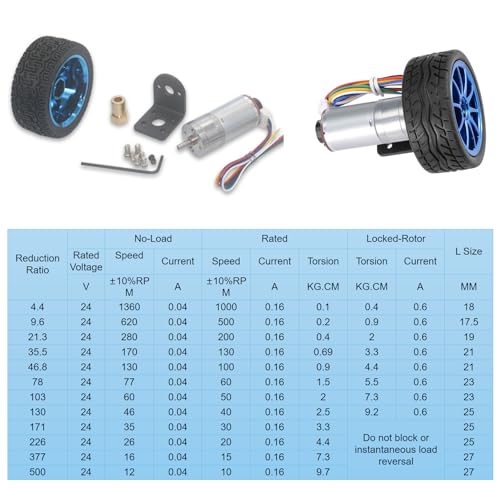 Motor de engranajes 12V 100 RPM de alta precisión para robot y coche inteligente 2