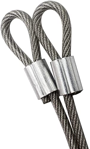 TERF® Heavy Duty Bicycle Cable Loop 2000mm (2 Meter) Long and 7mm Thick Spiral Steel Cable with Vinyl Cable Cover Ideal for Electric Bike Cycle Garage Door Gate and Out Door Equipment - Image 5