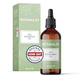 Rosmalin® Rosmarinöl Haare | 100% Bio | Dermatologisch getestet - für Frauen & Männer geeignet - Reine Naturkosmetik für Haare & Kopfhaut - Pflegende Kopfhautbehandlung