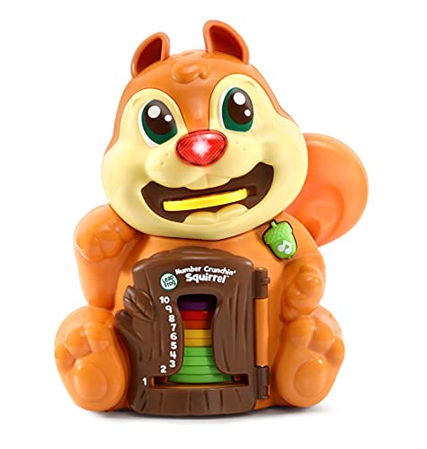 LeapFrog Number Crunchin' Squirrel, Interactive Learning Toy for Toddlers, Teaches Counting and Early Math Skills with Fun Sounds and Songs, Perfect for Kids Aged 18 Months to 3 Years