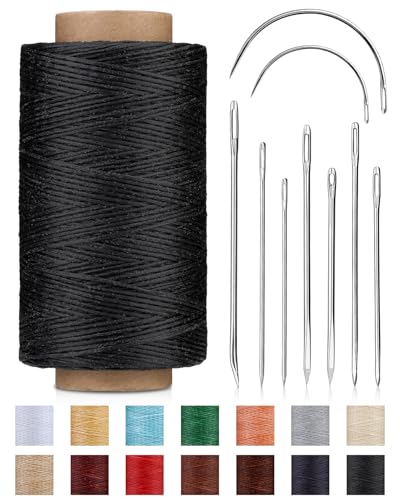 218 Yards 1mm Waxed Leather Thread