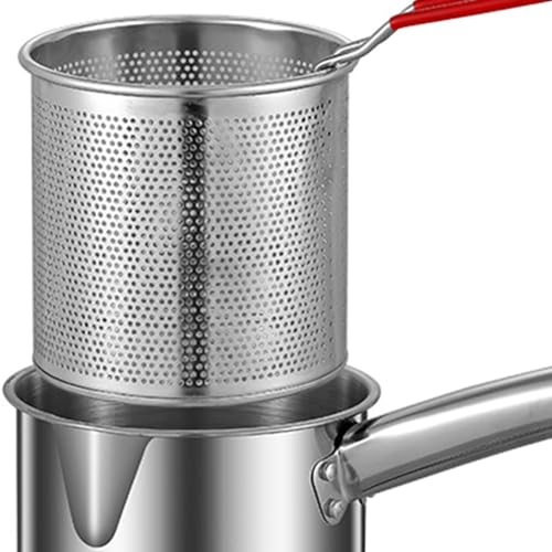 Cestas multiusos de acero inoxidable en olla freidora doméstica compacta 4