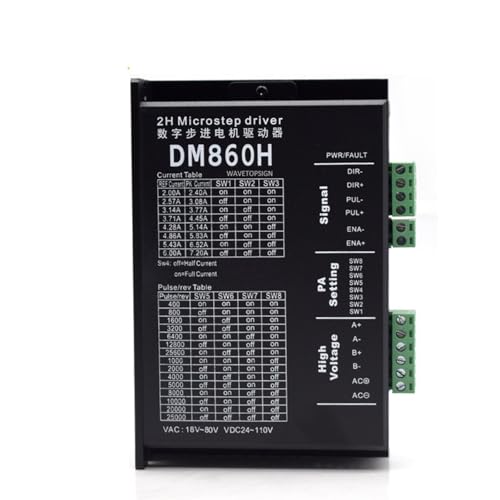 Pilote de moteur pas à pas DM860H évitant les surchauffes et vibrations de moteur 57-86