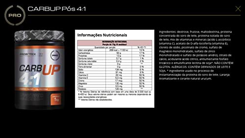 Probiótica Carb Up Pó 4.1 (1Kg) - Sabor Laranja
