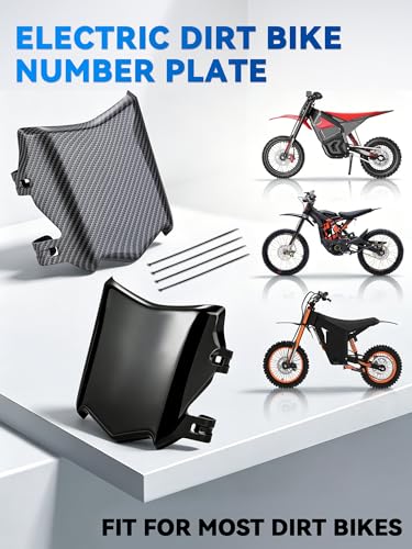 Image of Front Number Plate Universal for Ebike Imitation Carbon Fiber