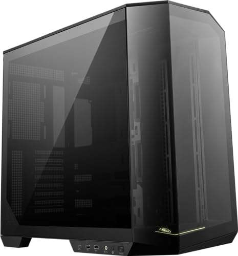 Image of msi MAG PANO 100L PZ - Premium Mid-Tower Gaming PC Case - Tempered Glass Side Panel - Liquid Cooling Support up to 360mm Radiator - Vented Front Panel