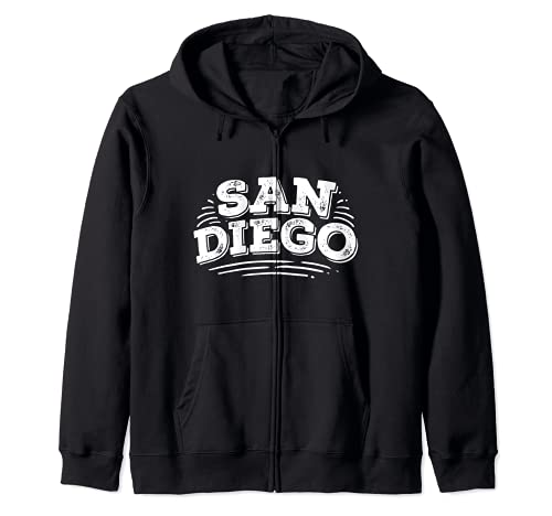 Clásico Vintage El Estado De California Regalo San Diego Sudadera con Capucha