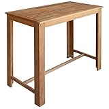 Esta elegante mesa será un gran añadido para la decoración de su cocina o comedor, ya que se puede usar también como una mesa de comedor.El diseño elegante de la mesa de bar la convierte en un accesorio atemporal para tu hogar