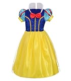 Dressy Daisy Toddler Little Girls' Princess Costume Fancy Dresses Up Halloween Party with Gold Threa