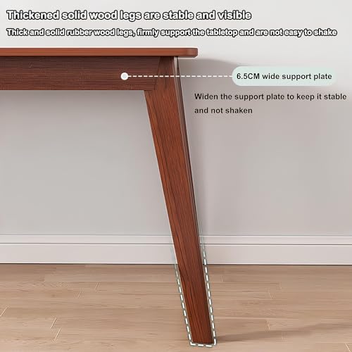 Bureau de direction en bois massif et moderne pour poste informatique - 6