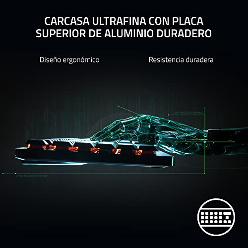 Razer DeathStalker V2 Pro Tenkeyless Teclado Inalámbrico Gaming RGB Switch Linear Optical Red