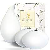 Set of 3 Bud Vases- Small Vases but Big on Wow Factor, Beautifully Crafted, Unique White Ceramic Vase Set, Nordic Minimalist Design, Delightful Small White Vase Set for Around The Home or as a Gift