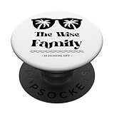 Gruppo familiare di corrispondenza per vacanze in famiglia saggia PopSockets PopGrip Intercambiabile