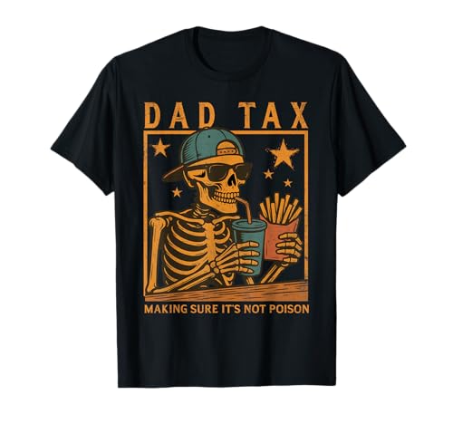 Retro Dad Tax Per Assicurarsi Che Non Sia Veleno Divertente Festa del Papà Maglietta