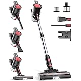 XenonLab Cordless Vacuum Cleaner, 45KPA Stick Vacuum Cleaners for Home with Up to 45 Mins Runtime, 6-in-1 Rechargeable Lightweight Vacuum with Powerful Suction for Carpets, Pet Hair, Hardwood Floors
