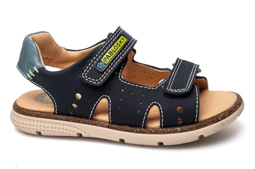 Pablosky Quizz 521124 sandale fille en cuir souple nu-pieds marche