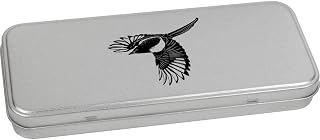 Azeeda 'Flying Magpie' Metal Hinged Stationery Tin/Storage Box (TT00160452)