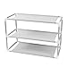 Ruilogod Metal Shell AGD 3 warstwy Zdejmowane Buty Rack Storage Organizer Półka