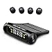 PUXING Solar Powered Wireless Tire Pressure Monitoring System, with 4 External Sensors, IP67 Waterproof, TPMS Solar Powered, LCD Digital Color Screen, Tire Monitor for Car, Truck, SUV