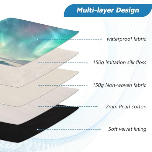 Funda para laptop 13-14 pulgadas con diseño Aurora Boreal miniatura 4