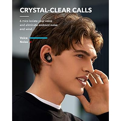 Soundcore by Anker Life A2 NC Multi-Mode Noise Cancelling Wireless Earbuds, ANC Bluetooth Earbuds with 6-Mic Clear Calls, 35-Hr Playtime, and Deep Bass, Fast Charging, Transparency, and App