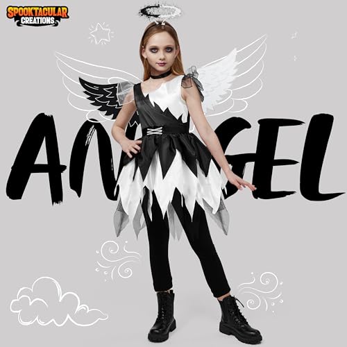 Disfraz infantil Ángel Torcido para niñas miniatura 2