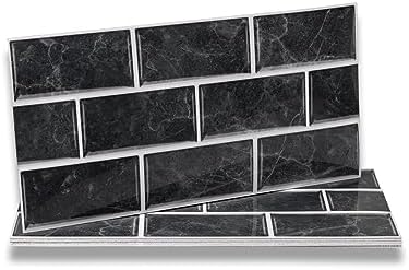 12.4x13in. Dossier peel/adhésif carrelage pierre composite blanc 10