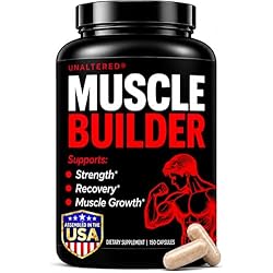 UNALTERED Anabolic Muscle Builder for Men - Growth, Size, Strength - Natural Muscle Building Supplement & Energy Booster - Tribulus Terrestris, Ginseng, Vitamin D3, Ashwagandha - 150 Capsules